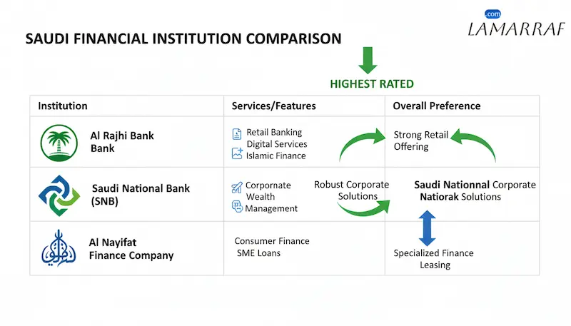 مقارنة بين أفضل عروض القروض الشخصية بدون كفيل في البنوك وشركات التمويل السعودية.