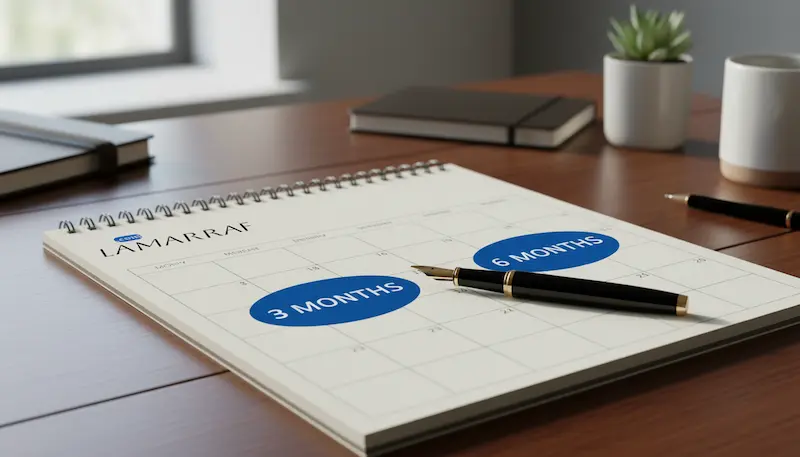 تحديد مدة الخدمة المطلوبة (3 إلى 6 أشهر) لموظفي القطاع الخاص في طلبات القروض.