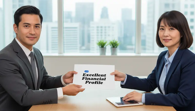 أهمية تقديم تقرير مالي واضح وسجل ائتماني جيد لتعزيز موقفك التفاوضي مع شركة التمويل.