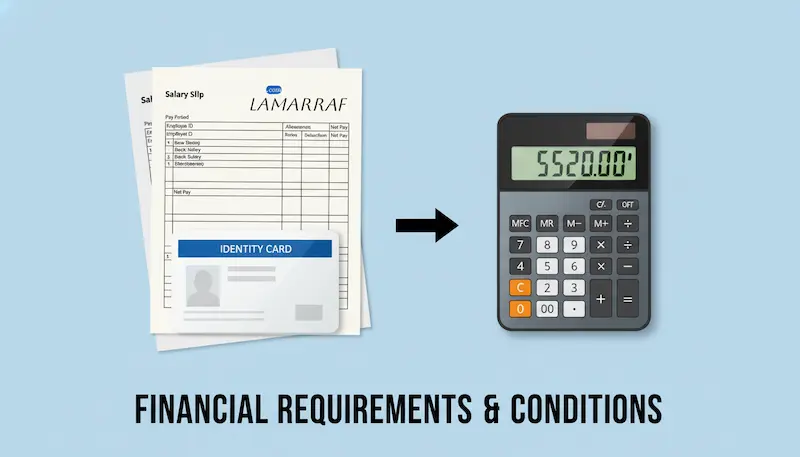 الشروط العامة للحصول على قرض بدون تحويل راتب وبدون كفيل