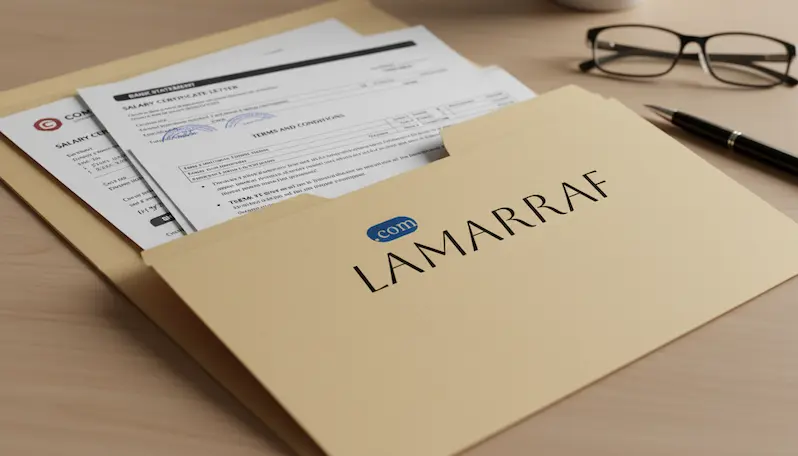 وثائق طلب التمويل الشخصي للمتعثرين، تتضمن المتطلبات الأساسية مثل إثبات الدخل وكشف الحساب.