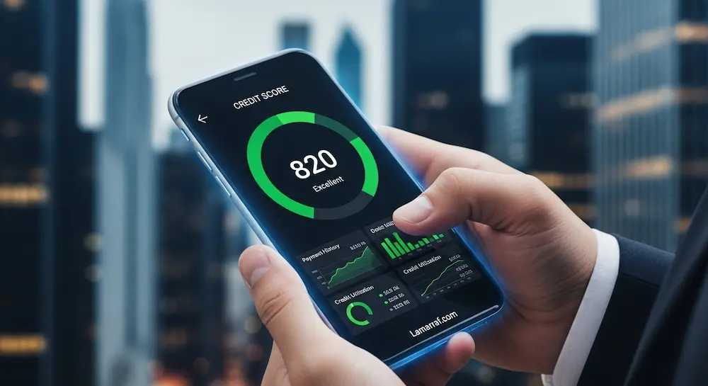 تطبيق يظهر درجة ائتمانية مرتفعة تساعد في الحصول على تسهيلات بنكية.