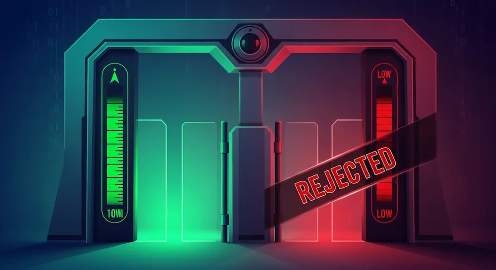 تمثيل لمدى تأثير السجل الائتماني على قرارات البنوك، حيث يحدد السجل الجيد سهولة الحصول على التمويل.