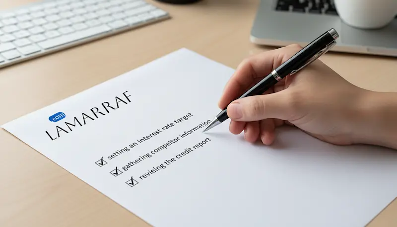 قائمة تحضيرية تتضمن النقاط الأساسية التي يجب القيام بها قبل بدء أي تفاوض مالي.