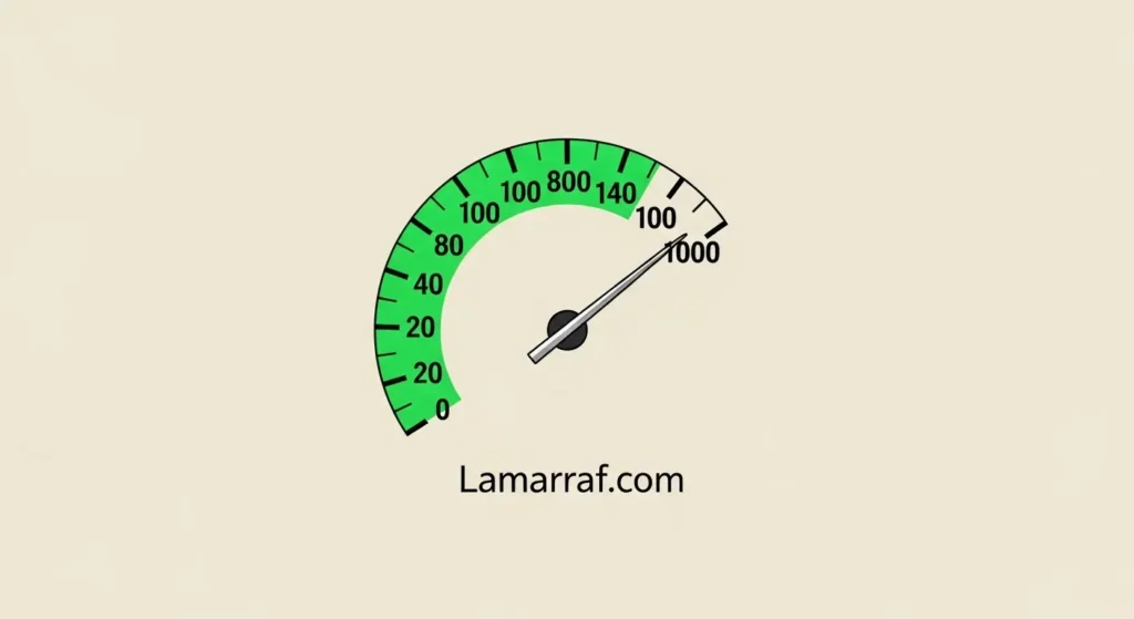 مؤشر يوضح نقاط سمة المرتفعة كدليل على الجدارة الائتمانية.