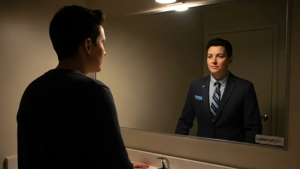 شخص يفكر بجدية في خياراته المالية لتقييم أنسب طريقة لسداد ديونه.